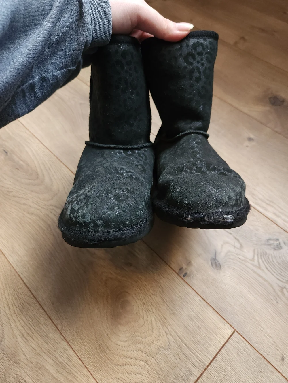 Size 3 Girls Cheetah Print UGG Boots